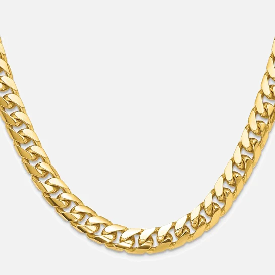 14k 6.75mm 20” Solid Miami Cuban Chain - Image 3