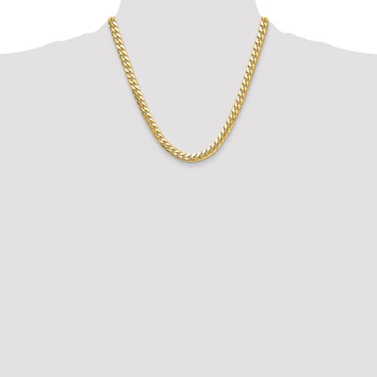14k 6.75mm 20” Solid Miami Cuban Chain - Image 4