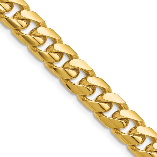 14k 6.75mm 20” Solid Miami Cuban Chain - Image 5